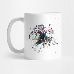 Abstract flower bright emotions fluid Mug